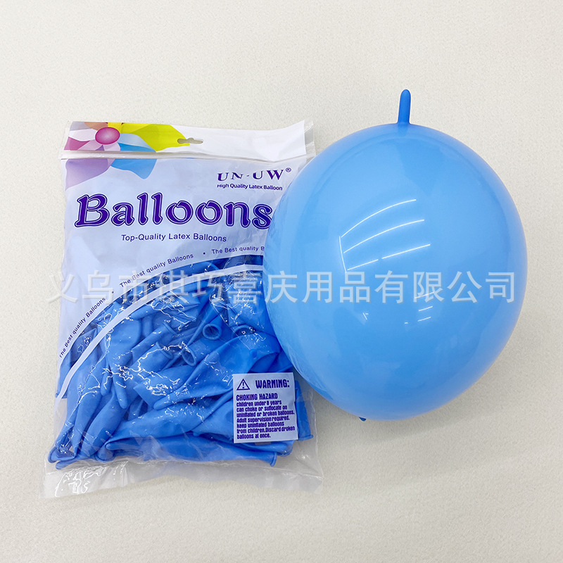 Globos con Cola de 10 Pulgadas para Fiestas, Color Sólido