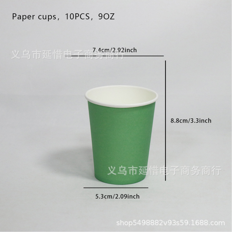 Tazas de papel de color para niños artísticos hechos a mano DIY materiales de fabricación de tazas de papel comerciales de supermercados desechables fabricantes al por mayor image 7