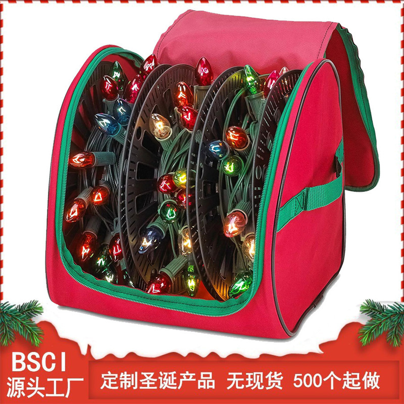 現物アマゾンクリスマス装飾ledランプ収納バッグ大容量軽量手提げクリスマスプレゼント収納袋|undefined