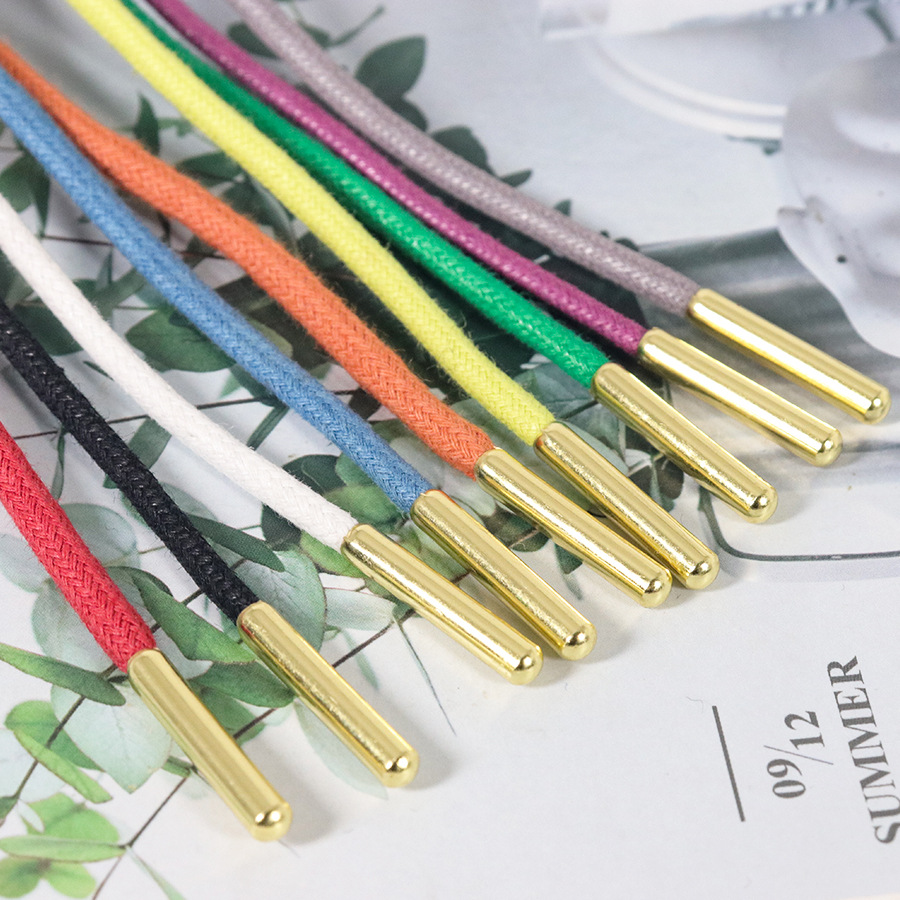 Kurojin redondo de algodón sólido de cera cordón de zapato de 3,5 mm botas Martin botas de cuero botas de herramienta botas accesorios de zapato de cera fina