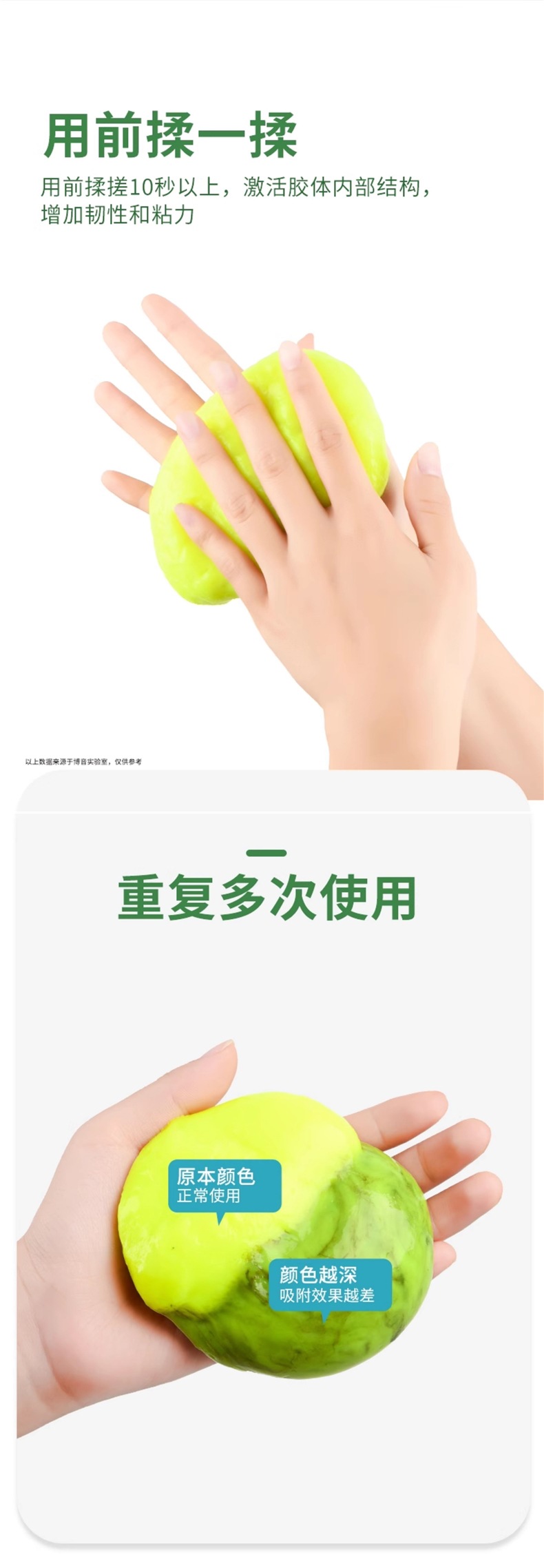 Car interior cleaning gel, dust-absorbing tool for cars, car cleaning clay, car accessories, dust remover for interior surfaces