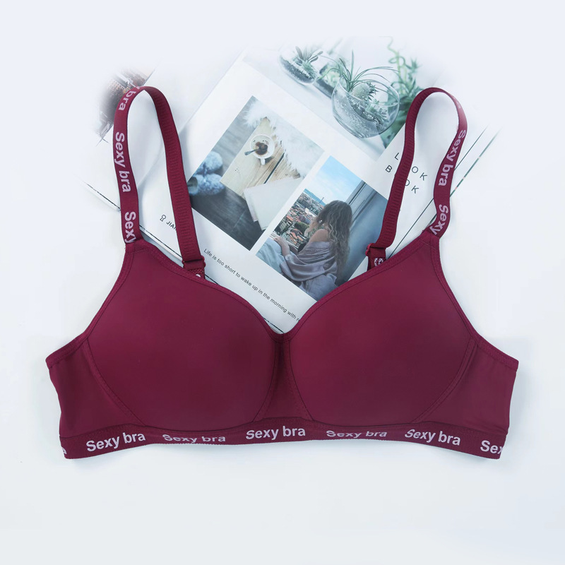 Brillante sin marcas ligero sin anillo de acero sujetador de damas anti-caída soporte para juntar ropa interior cómoda transpirable sudeste asiático