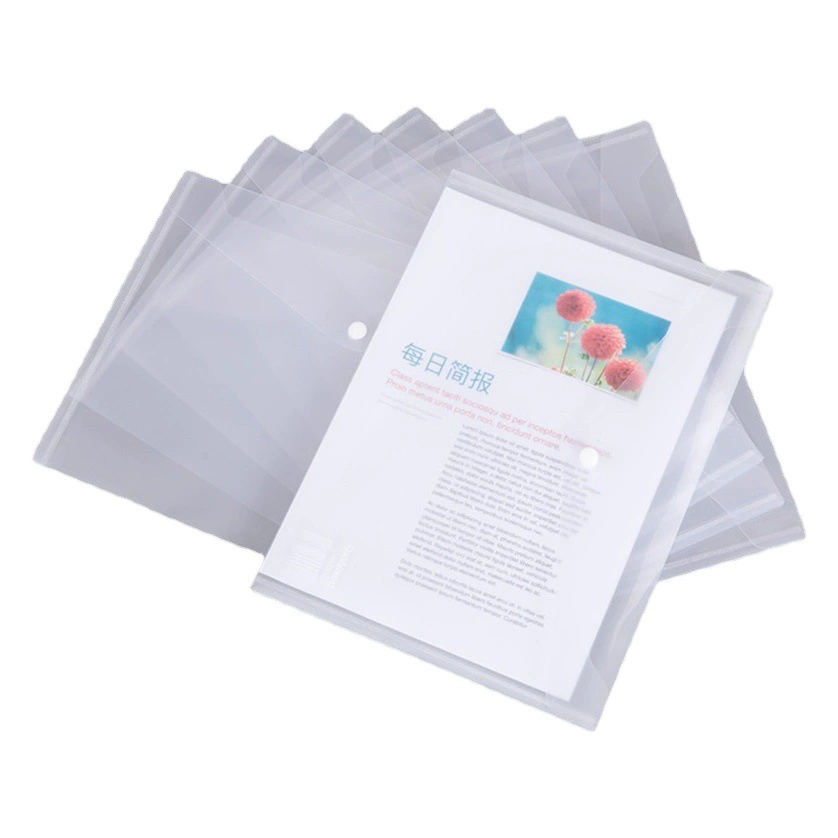 Morandi цветная прозрачная сумка для файлов с защелкой оптом A4 сумка для хранения бумажных файлов данных PP водонепроницаемая сумка с этикеткой