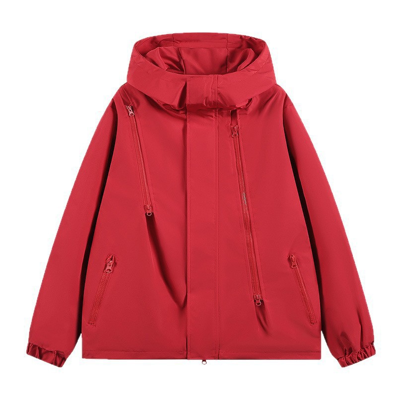 Chaqueta de asalto para hombres y mujeres primavera y otoño casual coreano transfronterizo suelto grande chaqueta de montaña al aire libre con capuz pareja