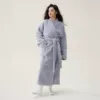 Women's light gray rice velvet