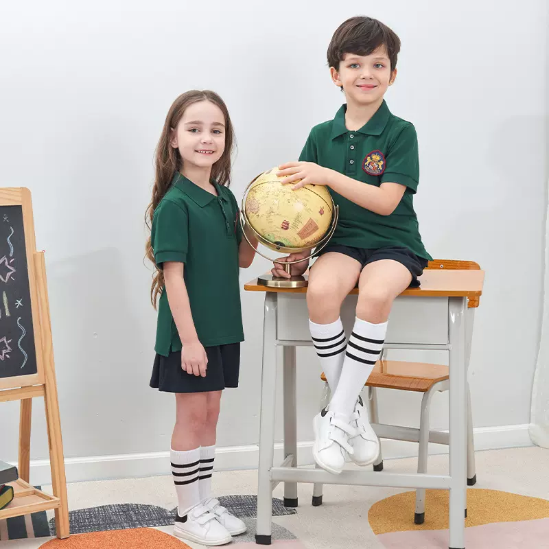 幼儿园学生校服夏季运动园服夏装儿童班服男女两件套短袖校园风