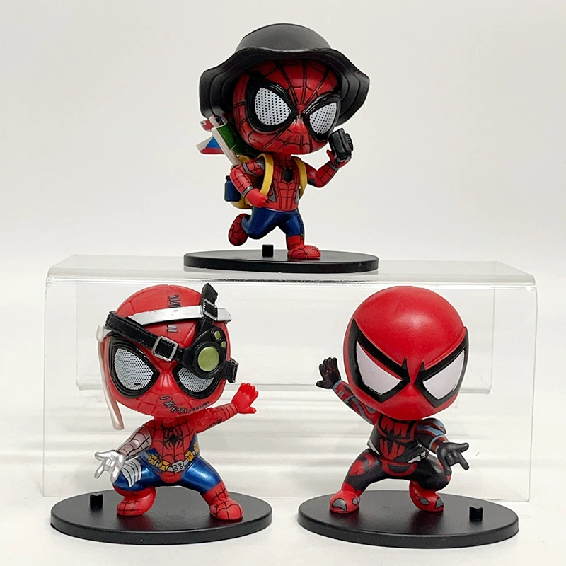 Minifigure, heroes, doll, Spiderman, capsule toy