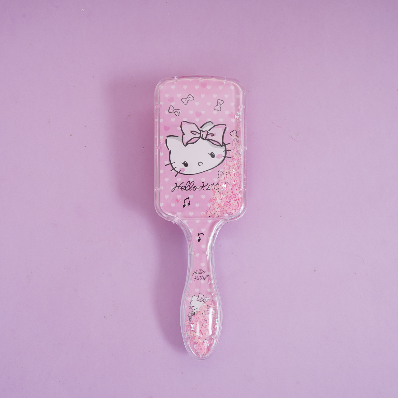 KT gato rocker pein cuadrado pein de pelo rizado caricatura encantador corazón de una niña Sanrio Kitty Gato masaje de aire acústico