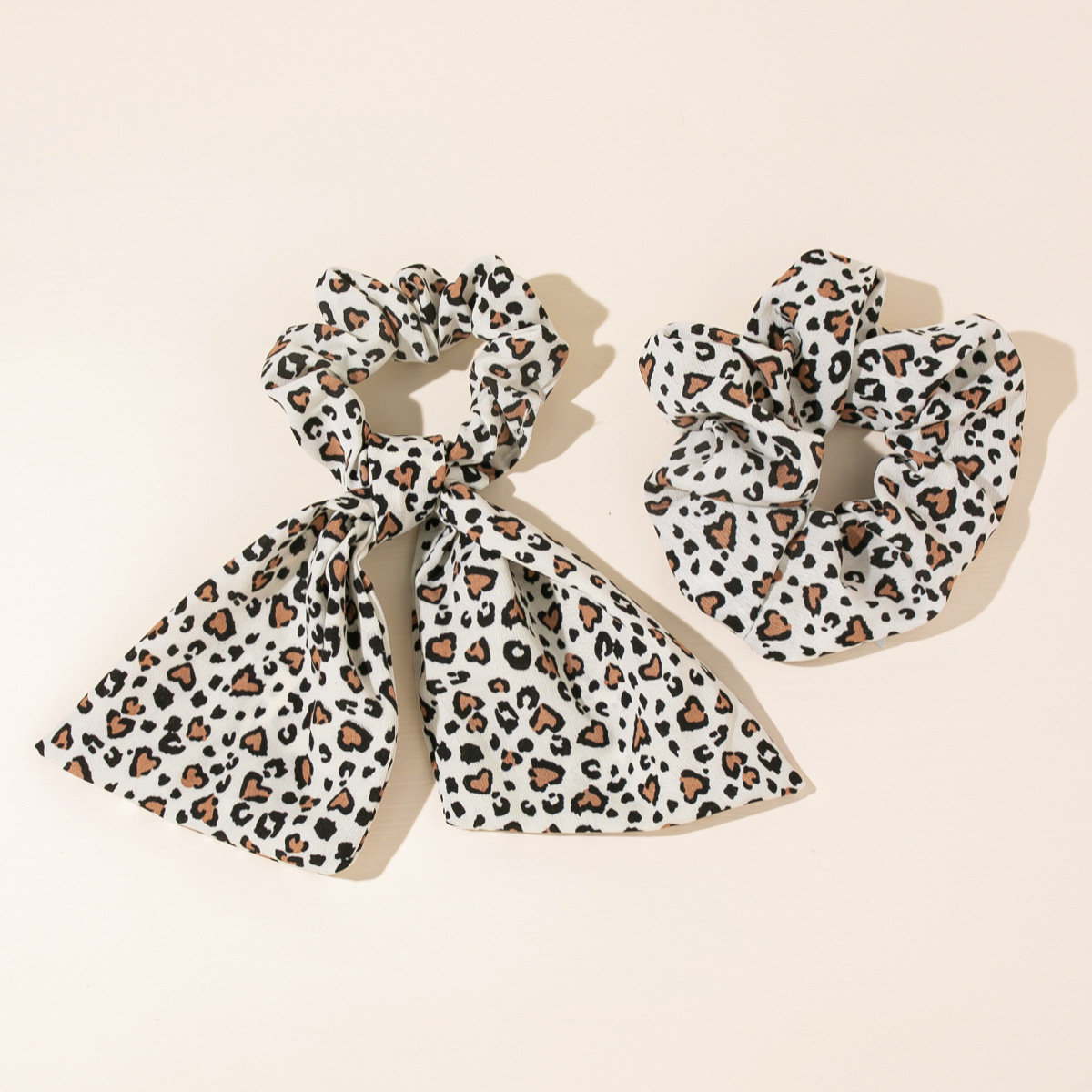 Leopard-print Spotted Sweet Wave Nodding Accessories Ponytail Hair Rope display picture 2