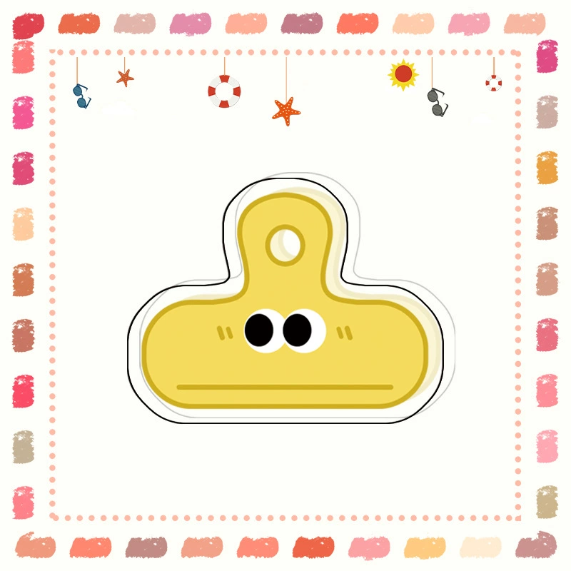 Xiaohongshu explosion, fresh cartoon cute, funny expression Eye clip, long tail clip PP clip Tripida book clip