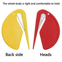 Plastic mini letter opener, envelope opening letter opener, paper cutting craft knife, rope cutting knife, rubber band and wire cutting knife