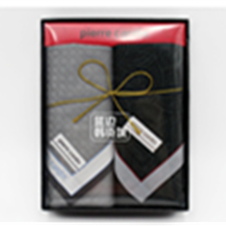(2개) 한국 남성 손수건 손수건 삼각형 수건 땀 수건 작은 사각형 수건 생일 선물 상자
