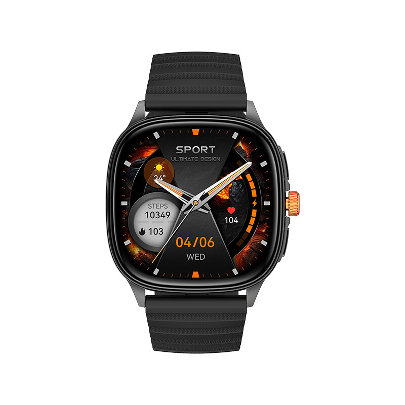 Smartwatch mit Bluetooth, Sprachsteuerung, Herzfrequenzmesser und Fitness-Tracker (HK 73)_voghion.com