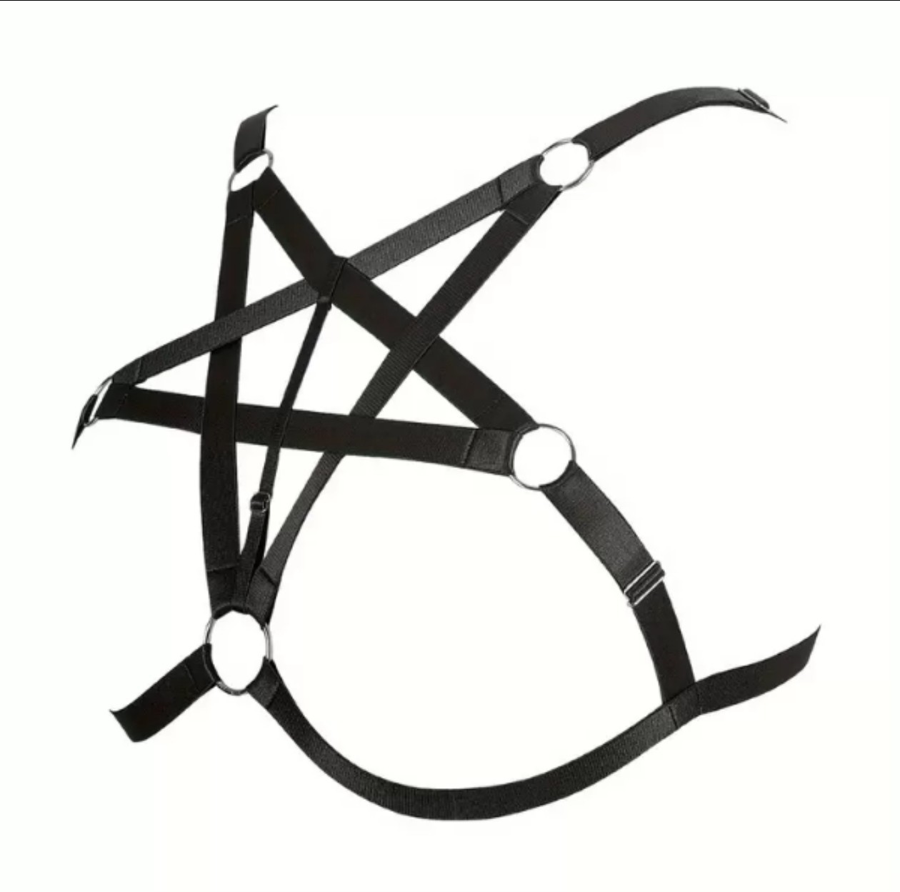 Estilo gótico elástico tendencia de cinco estrellas moda cadena de cintura joyería punk hip-hop moda cinturón corsé faja