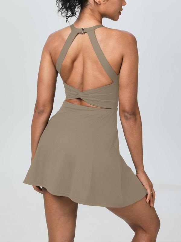 Q 10904 Halter Neck Backs Sport Dress