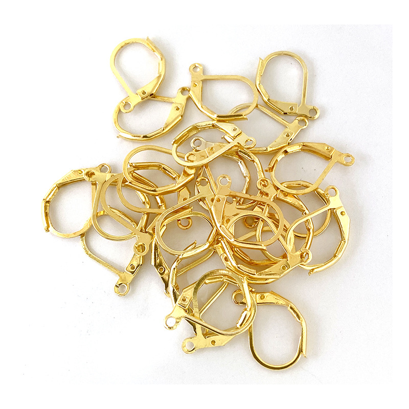 Gancho de oreja en forma de D Gancho de oreja francés DIY pendientes hechos a mano Pendientes de gancho francés pendientes de hebilla Accesorios