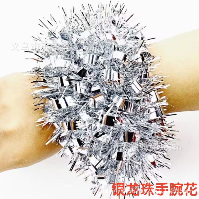 Pulsera de Flores para Animadoras de Película PET para Actuación de Animadoras