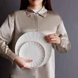 Z655中式简约餐具陶瓷器饭碗汤碗碟子盘子茶具套装组合家用吃饭