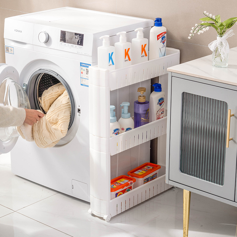 gabinete de hendidura gabinete de almacenamiento de baño refrigerador armario de hendidura piso multicapa gabinete de acabado ultra estrecho gabinete de borde