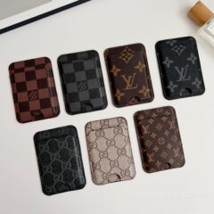 超强磁吸欧美卡包小众ins经典压花小巧收纳包老花潮牌新款时尚女
