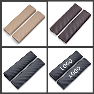 Complete Collection of Automotive Supplies, Car Seat Belt Shoulder Pads, Leather Carbon Fiber Pattern Extended Car Shoulder Pads