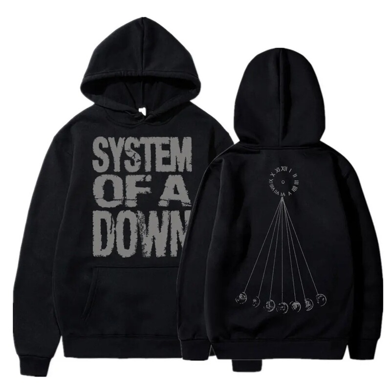 A down Mezmerize Sweatshirt from the Rock Band System of a Down, for Men and Women, Retro Hip-Hop Punk Harajuku