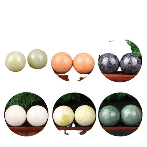 Wholesale of jade fitness handballs, massage and health care Nuwa stone fitness balls, source of ten-yuan jade stalls