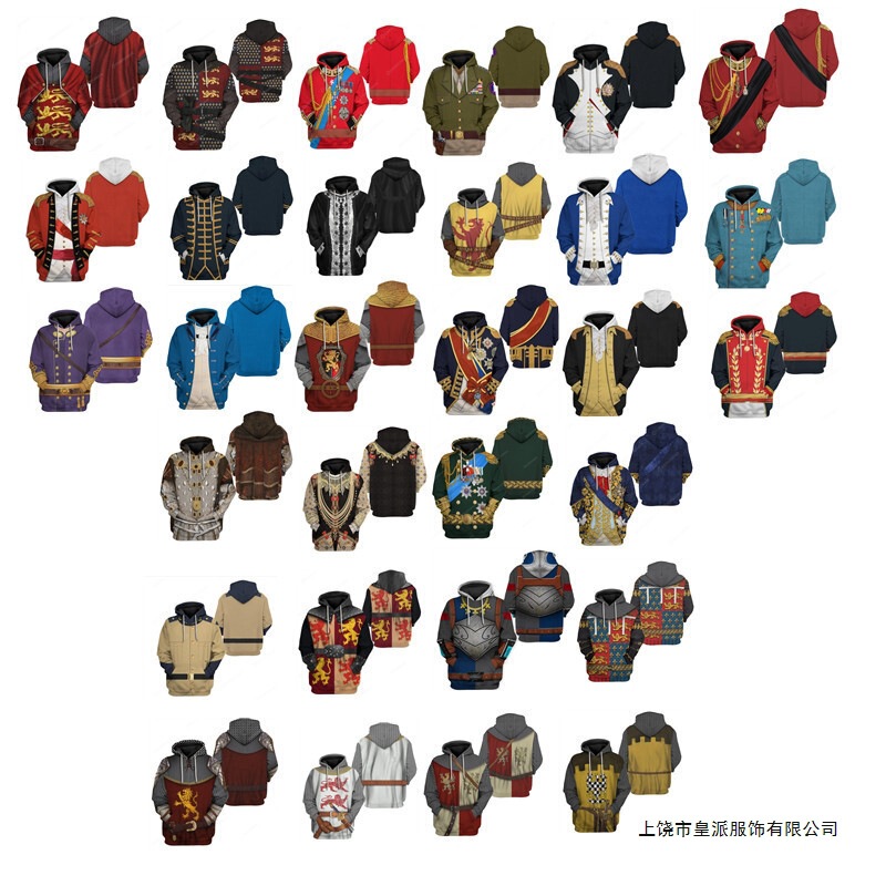 Cross-border foreign trade 3D digital printing hooded vests factory direct sales Cosplay around Europe and the United States factory direct explosion