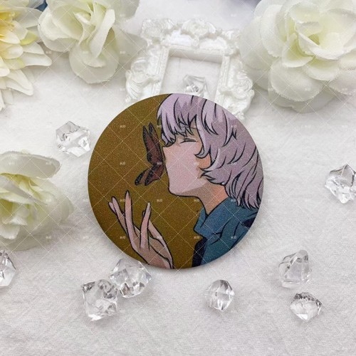 Light Encounter Laser Bubbles Badge Pendant Mushroom Dragon Bone Wizard Rain Mama Little Boy White Bird Brooch Accessories 