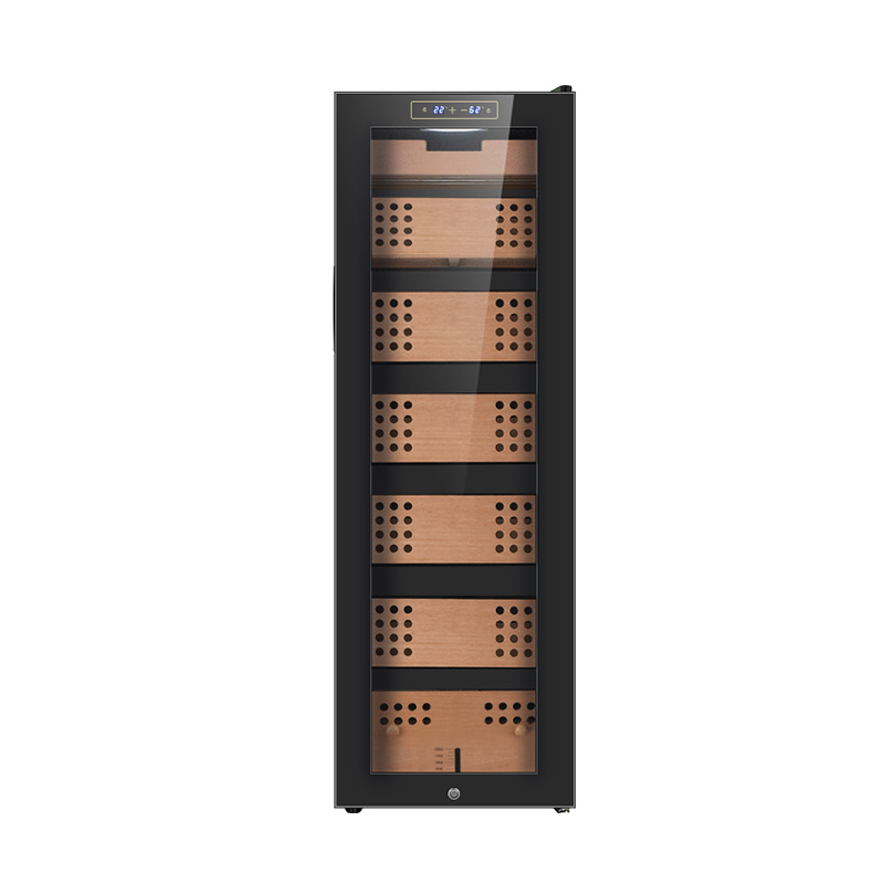 Romeoyjulieta Compressor Constant Temperature and Humidity Cigar Cabinet Moisturizing Refrigerated Cabinet Spanish Cedar Wood Silent