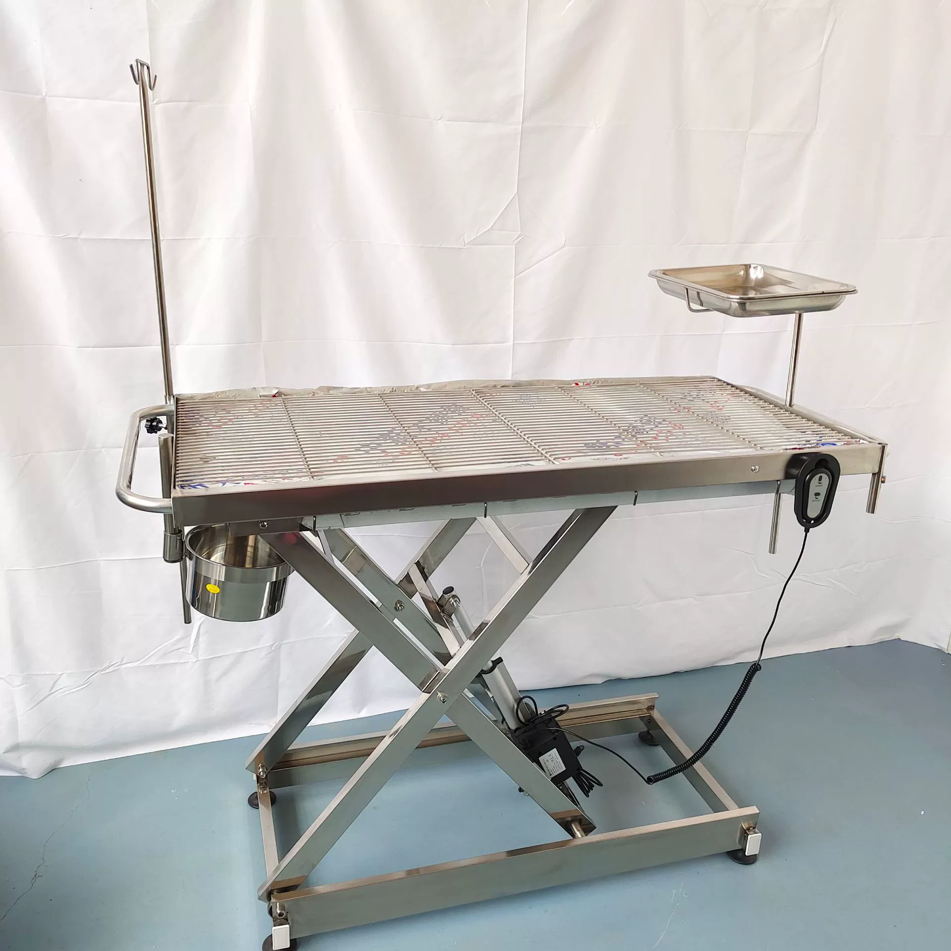 Электрический регулируемый операционный стол из нержавеющей стали 304, кушетка для осмотра животных, универсальный стол для кошек и собак, контроль температуры, анатомическая стерилизация
