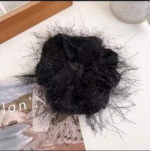 韩国新款超仙亮网纱丝气质大肠发圈 -大号高级感时尚优雅百搭发圈