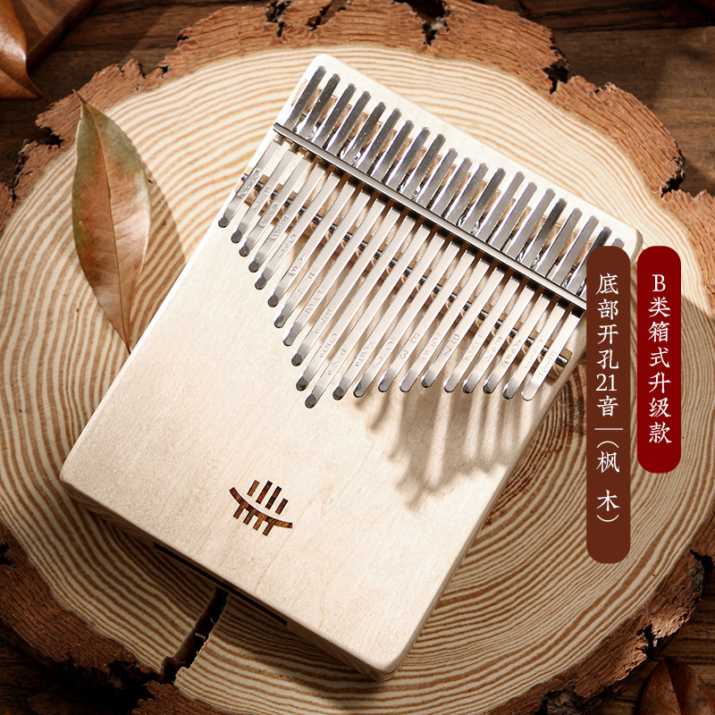 Kalimba đàn piano ngón tay cái Kalimba có lỗ đáy 17/21 âm di động