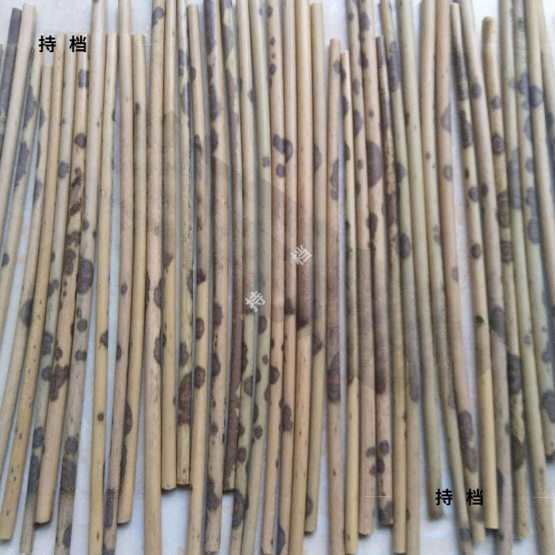 特细小口径斑竹黑湘妃扇柄功夫茶席配件烟杆制品原料