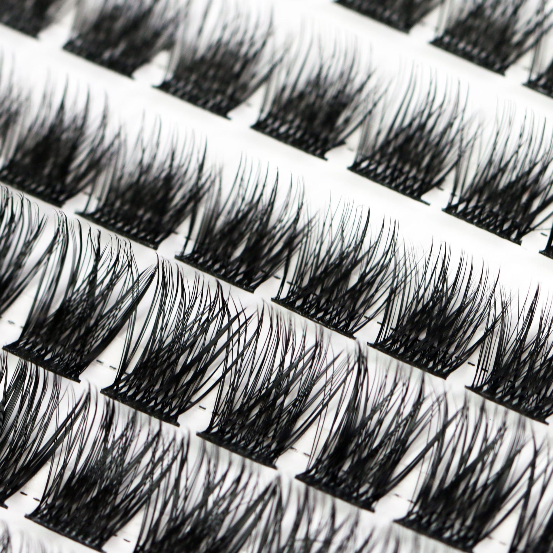 Kit de pestañas postizas europeas y americanas para bricolaje, naturales y ultra suaves, realistas, para uso diario, venta directa de fábrica y al por mayor.