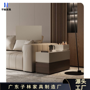 Sofa Side Cabinet Corner Cabinet Living Room Rock Board Rectangular Side and Corner Multi-Combination Small Narrow Locker Whole House Art