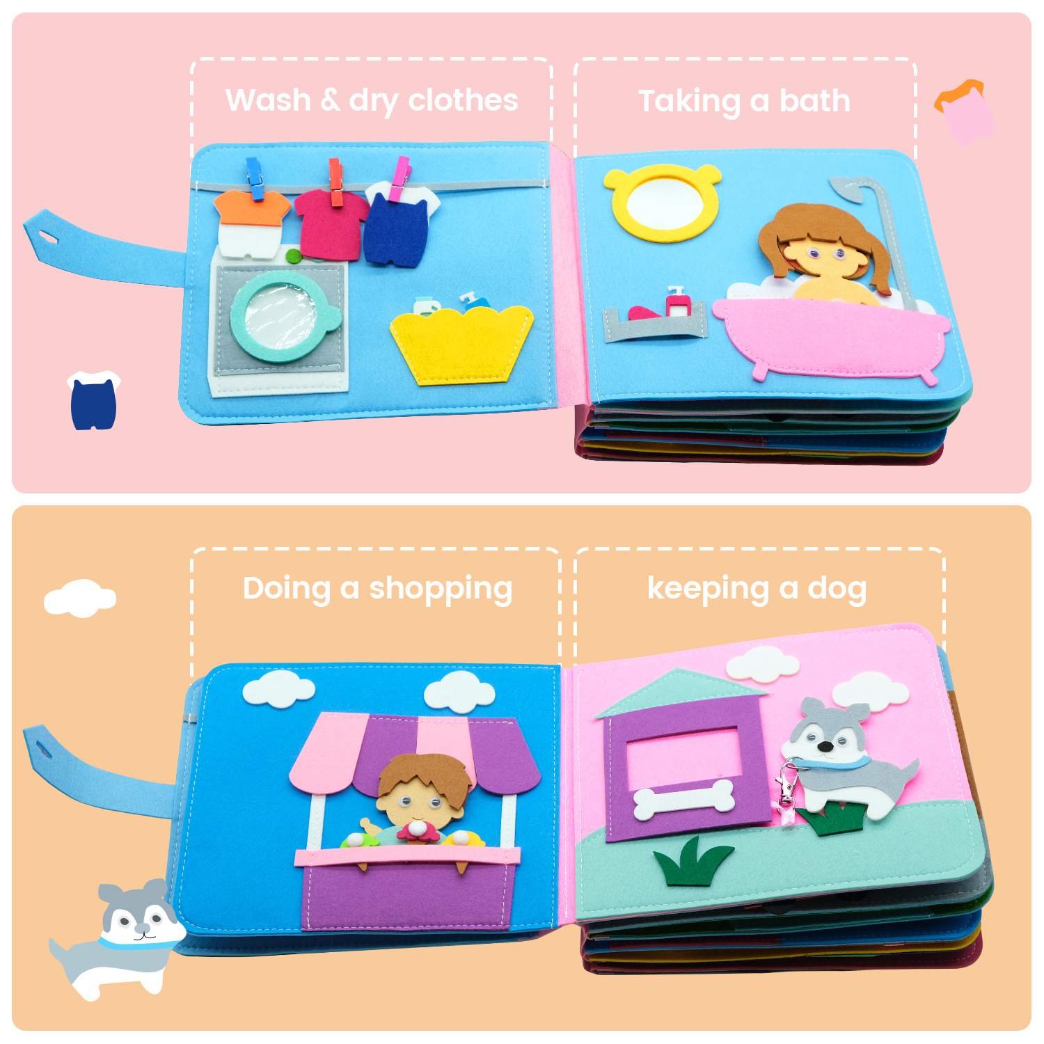 Felt Cloth Book Image 5
