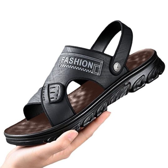 Men's sandals soft-soled non-slip breathable non-slip wear-resistant outer wear thick-soled high-end casual wear-resistant beach shoes sandals