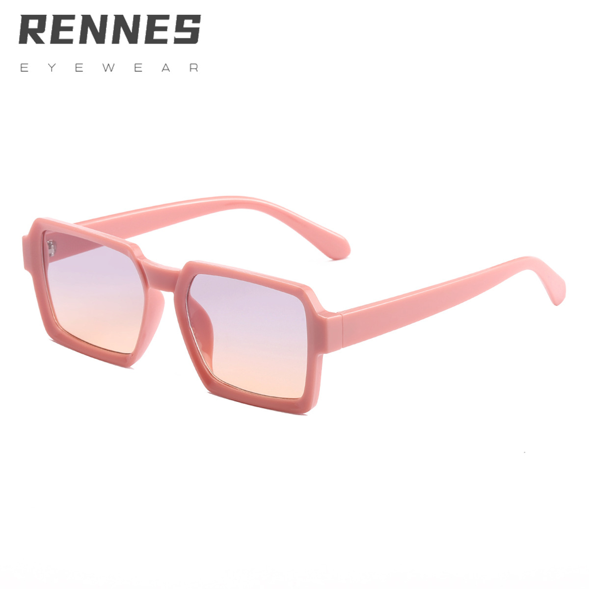 2021 nuevo europeo y americano transfronterizo retro simple polígono gafas de sol ins leche té color personalidad Internet celebridad gafas de sol moda