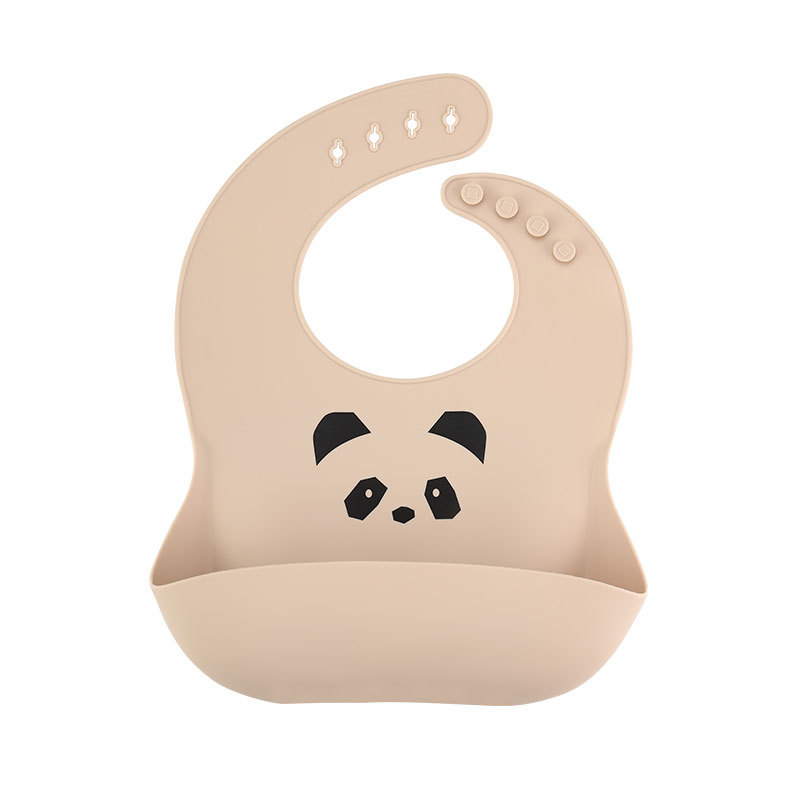 Babero de Silicona para Bebé de Silicona Alimentaria, Impermeable, Resistente a Manchas, para Alimentación Infantil