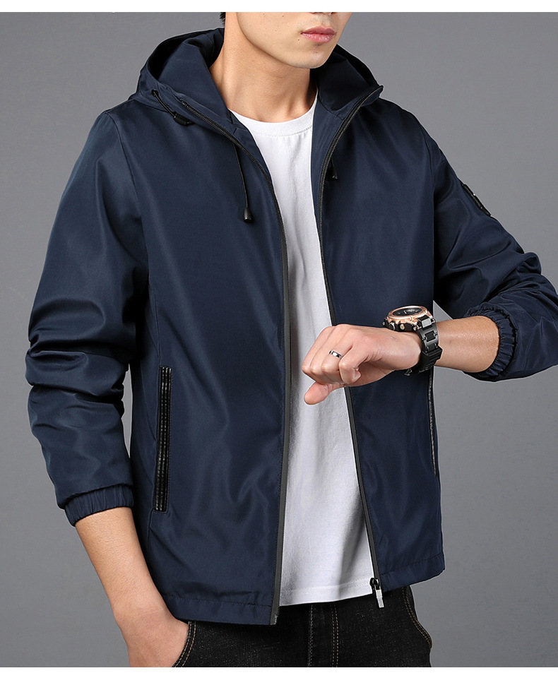 490g Weight Jacket Outerwear Type Long Sleeve Sleeve Length Zipper Placket Type Polyester Fabric Type Regular Top Length Casual Occasion Collarless Neckline Regular Fit Fit Type Solid Color Pattern Spring, Autumn Season Men's Gender Casual Style Men's Solid Color Casual Collarless Long Sleeve Regular Fit Men's Outwear 8