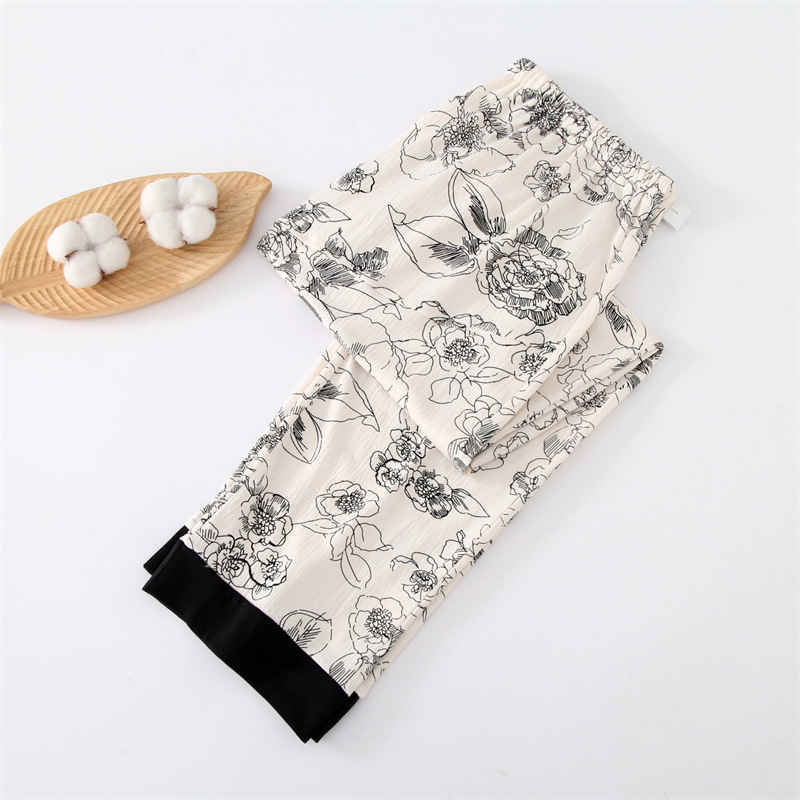 Postpartum Adjustable Maternity Pants for Spring and Summer, New Style Maternity Combed Cotton Single Pants, Maternity Belly Support Sleep Pants Postpartum Adjustable Maternity Pants for Spring and Summer, New Style Maternity Combed Cotton Single Pants, Maternity Belly Support Sleep Pants