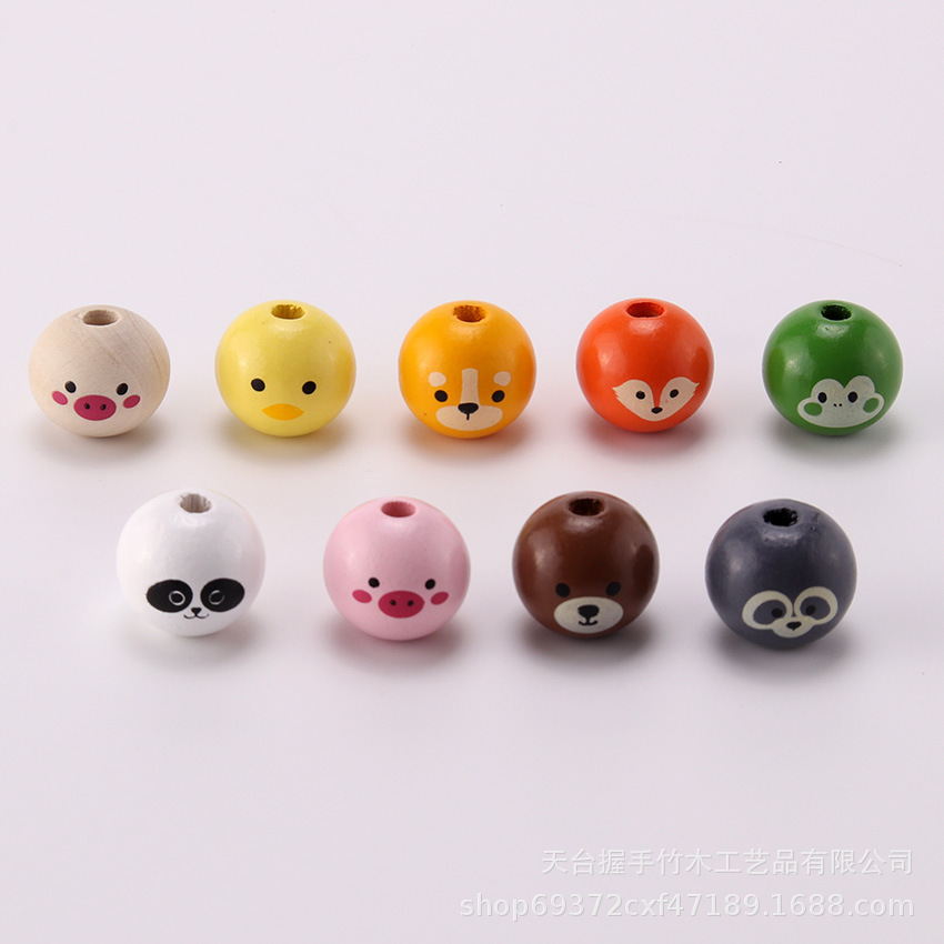 cute cartoon beads with tassels