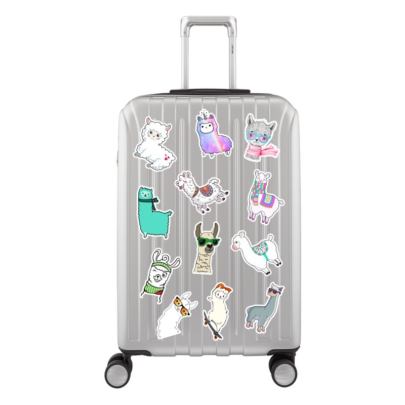 50 hojas/100 hojas no infracción transfronteriza alpaca graffiti pegatinas taza de agua ordenador refrigerador Skateboard pegatinas impermeable al por mayor