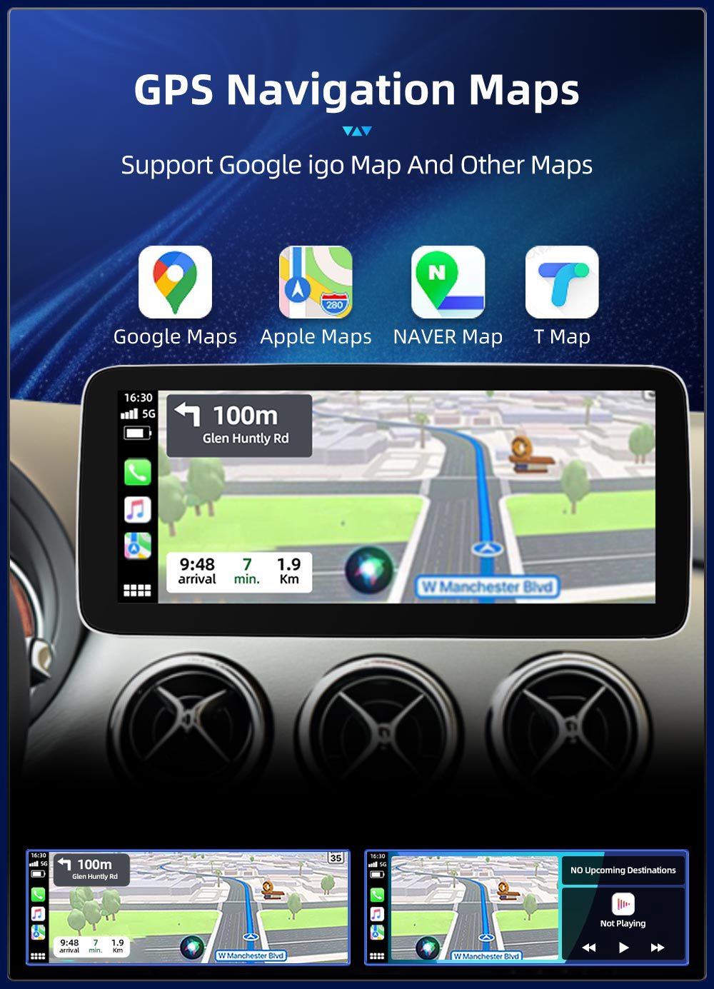 Car Central Control Large Screen Navigation Radio Suitable for Mercedes-Benz B-Class W242 W246 Android Qualcomm 12.3inch Bluetooth