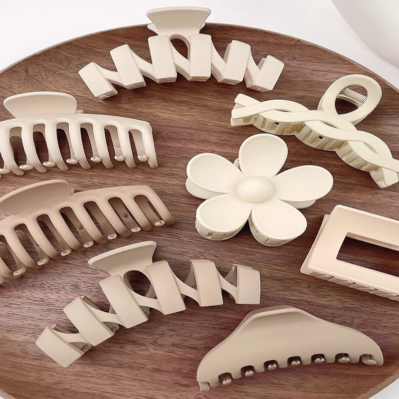 Accesorios para el cabello con horquilla de tiburón, horquilla de sentido avanzado, parte posterior de la cabeza femenina, clip para el cabello simple, tocado, pinza para el cabello, horquilla grande