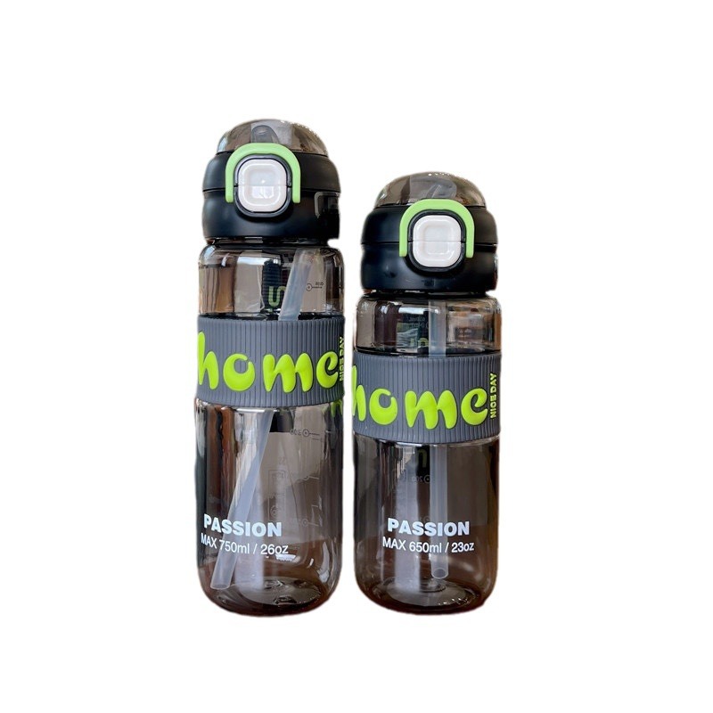 Taza de mano de plástico a prueba de escaldaduras Xinbeidi tapa de rebote pajita taza doble para beber deportes al aire libre para estudiantes taza portátil de verano