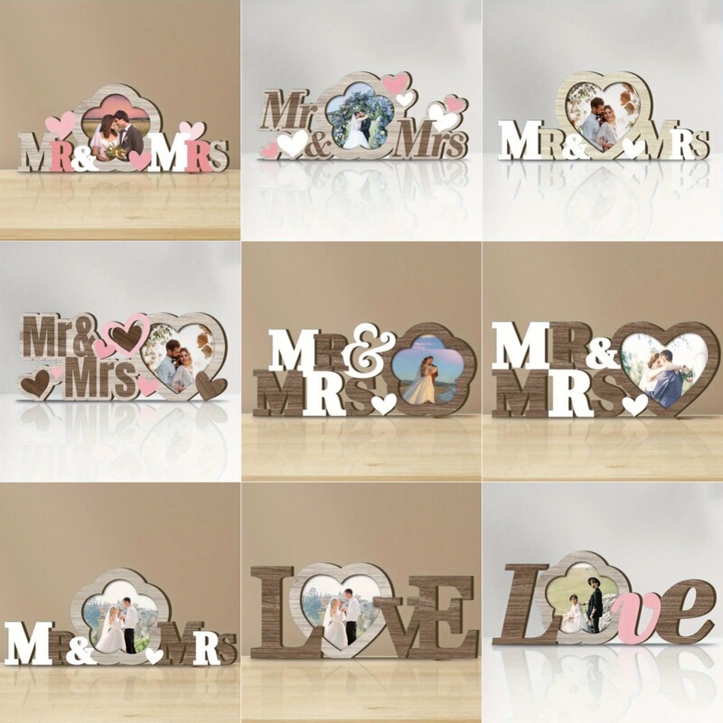 Wedding Supplies Wooden Cross-Border New Products English Letters Love Photo Frame Crafts Creative Home Decoration Ornaments Wedding Supplies Wooden Cross-Border New Products English Letters Love Photo Frame Crafts Creative Home Decoration Ornaments