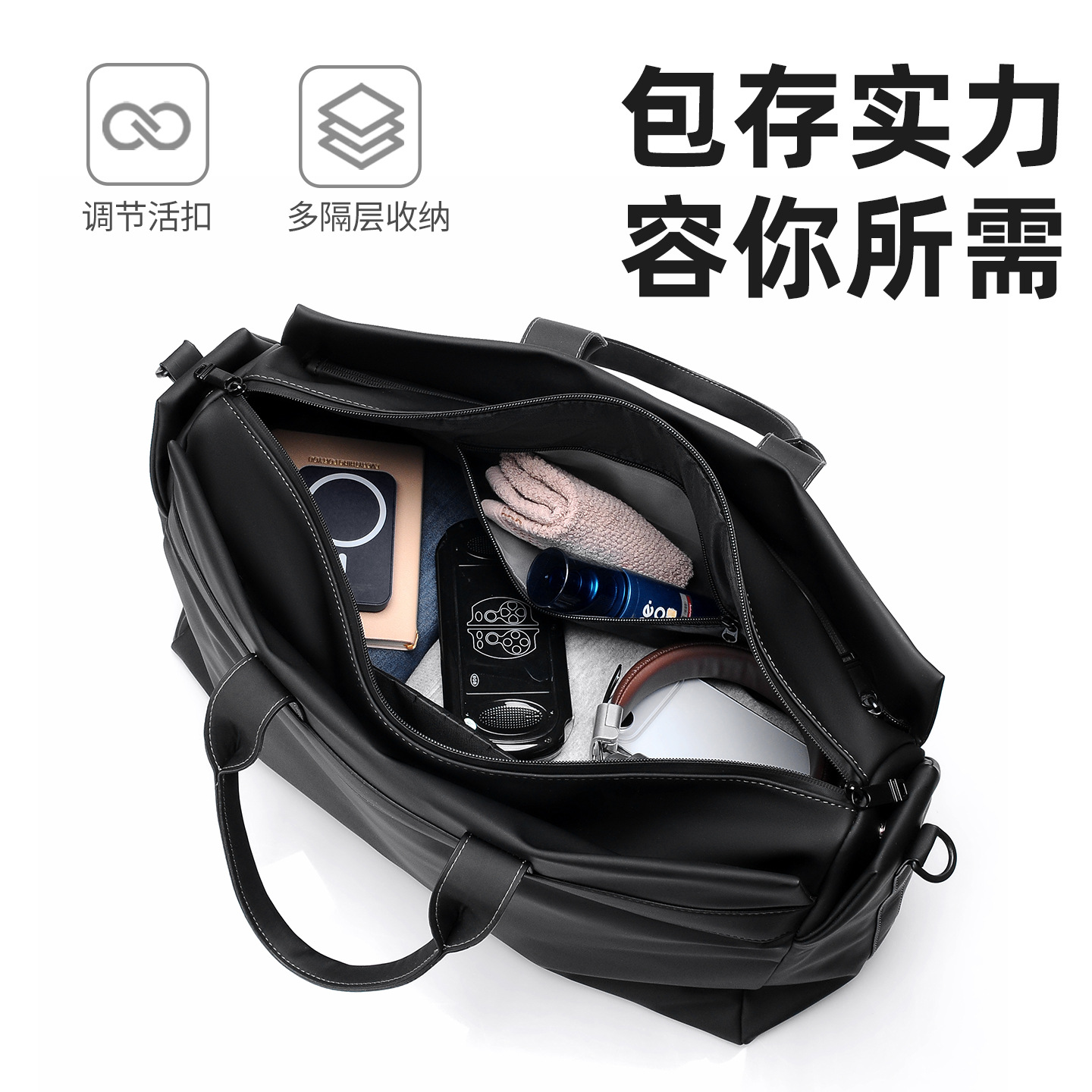 Bolsa de viaje de negocios para hombres simple bolso de computadora portátil versátil maletín de viaje de alto nivel