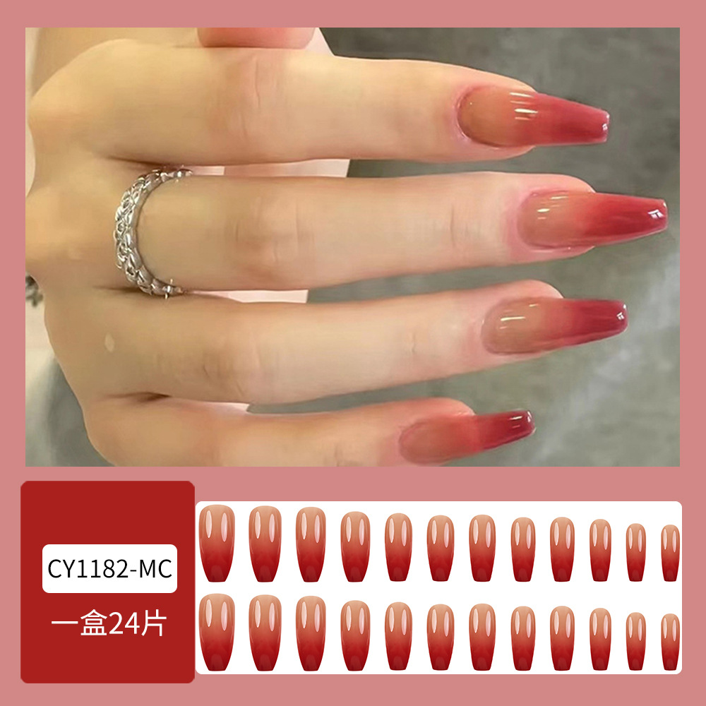 Ventas transfronterizas calientes gradiente naranja polvo manicure de moda suave coral uña delicada simple y elegante gradiente desgaste de uñas image 7